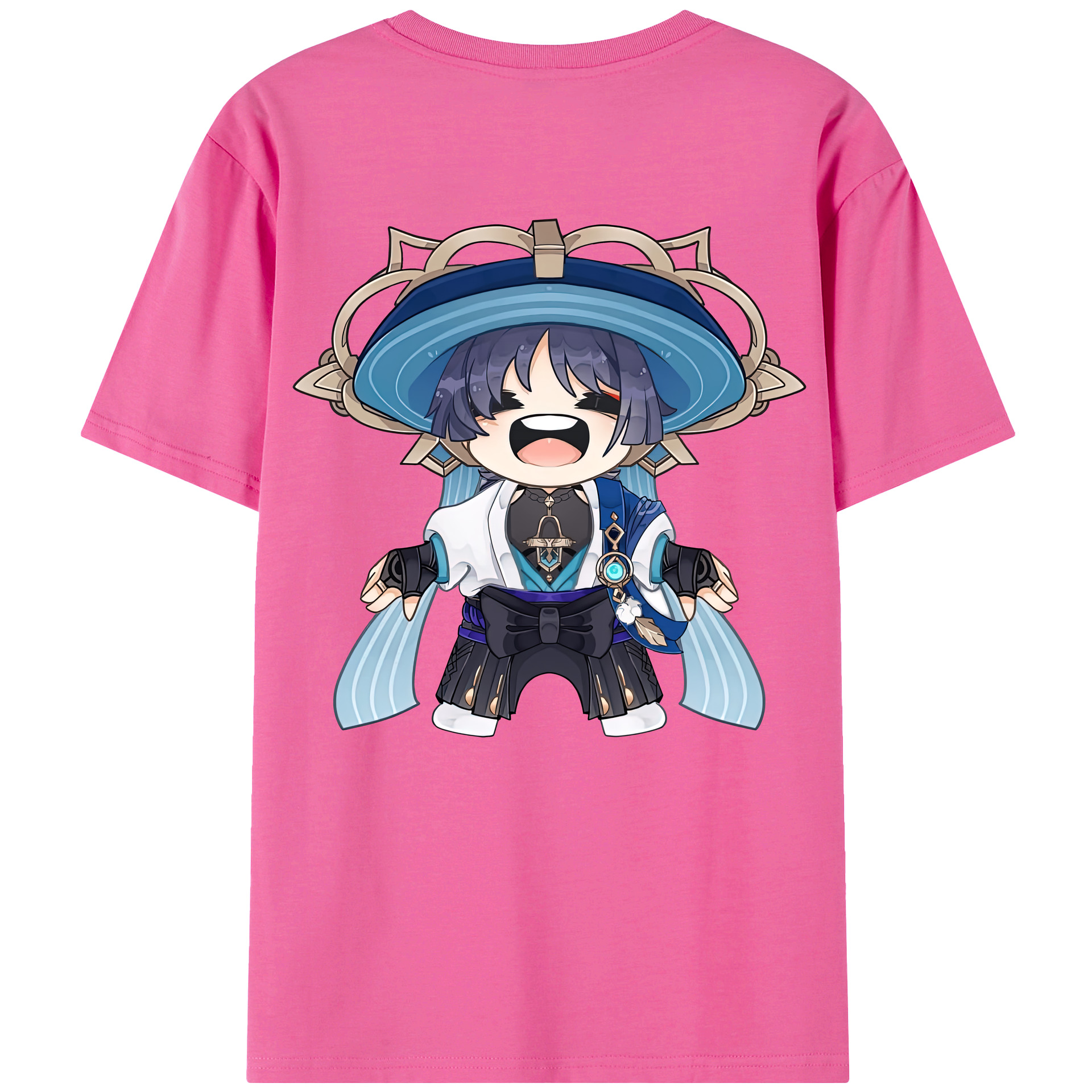 げんし神 さんペい genshin Sanpei レディース半袖Tシャツ(バックプリント)